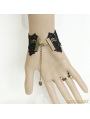 Black Gothic Vampire Lace Party Bracelet Ring Jewelry