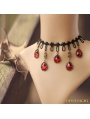 Black and Red Elegant Wedding Ruby Necklace