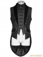 Gothic Fake Two Pieces Swallow Tail Vest for Men