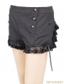 Black Gothic Sexy Shorts for Women