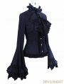 Black Gothic Palace Style Blouse for Women