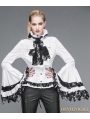 White Gothic Palace Style Blouse for Women