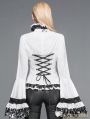 White Gothic Palace Style Blouse for Women