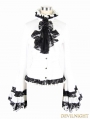 White Gothic Palace Style Blouse for Women