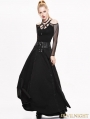 Black High Waist Gothic Skirt