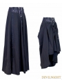 Black High Waist Gothic Skirt