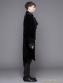 Black Gothic Palace Style Long Coat for Men