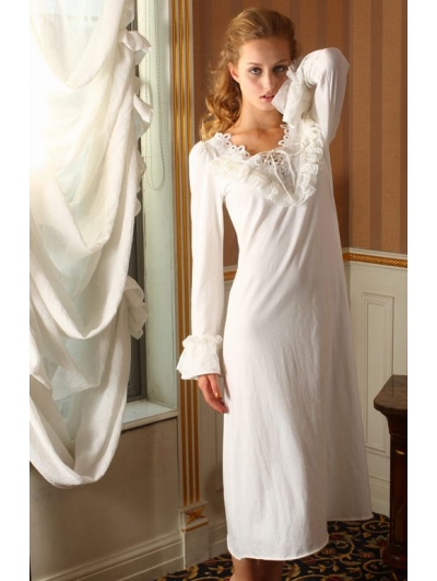 Long Sleeves Simple Medieval Chemise Dress