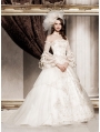 Off-the-Shoulder Princess Vintage Victorian Wedding Dress