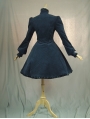 Navy Blue Long Sleeves Vintage Classic Lolita Dress