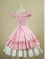 Pink Short Sleeves Classic Sweet Lolita Dress