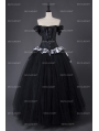 Romantic Gothic Corset Victorian Style Long Prom Gown