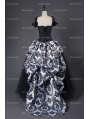 Romantic Gothic Corset Victorian Style Long Prom Gown