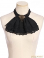 Black Steampunk Shirt with Removable Tie For Women