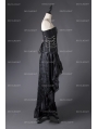 Black Steampunk Lace Gothic Corset Prom Party Dress