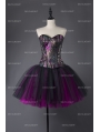 Steampunk Style Gothic Short Burlesque Corset Prom Party Dress