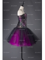 Steampunk Style Gothic Short Burlesque Corset Prom Party Dress