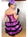 Purple Lace Overbust Burlesque Corset Dress