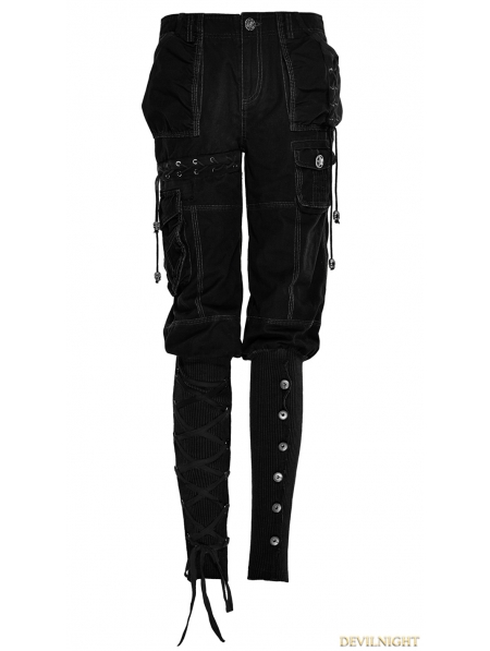 black goth pants