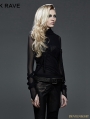 Gothic Dark Fashion T-shir with Big Hood For Women