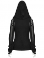 Gothic Dark Fashion T-shir with Big Hood For Women