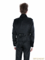 Black Gothic Palace Style Mens Short Jacket