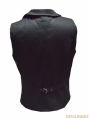 Black Gothic Military Style Vest For Men 