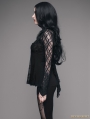 Black Romantic Gothic Lace Shirt for Women