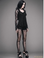 Black Romantic Gothic Lace Shirt for Women