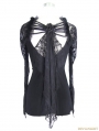 Black Romantic Gothic Lace Shirt for Women