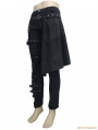 Black Gothic Punk Removable Skirts Trousers for Men