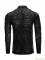 Black Gorgeous Gothic Long Sleeve T-shirt for Men