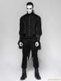 Black Gentleman Steampunk Striped Trousers for Men