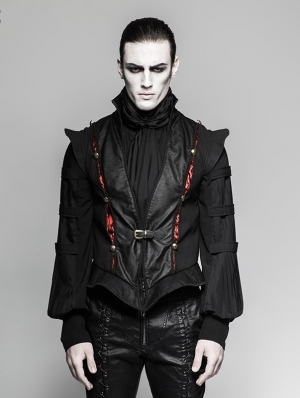 Black Gothic Century Palace Luxury Vest for Men