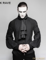 Black Gothic Gentleman Blouse with Necktie 