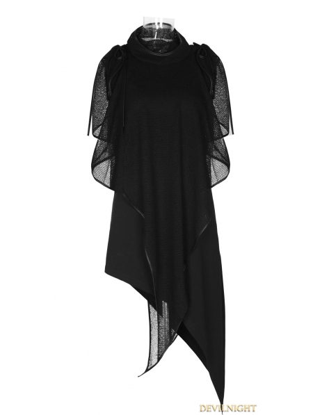 Black Gothic Punk Detachable Two-Piece Dress - Devilnight.co.uk