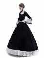 Black Velvet Civil War Queen Theatrical Victorian Costume Dress