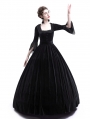 Black Velvet Marie Antoinette Queen Theatrical Victorian Dress