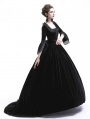 Black Velvet Marie Antoinette Queen Theatrical Victorian Dress