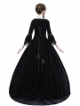 Black Velvet Marie Antoinette Queen Theatrical Victorian Dress