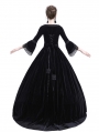 Black Velvet Marie Antoinette Queen Theatrical Victorian Dress