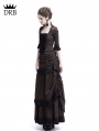 Brown Victorian Bustle Dress