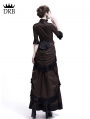 Brown Victorian Bustle Dress