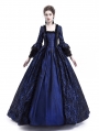 Blue Masked Ball Gothic Victorian Costume Dress