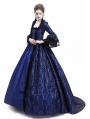 Blue Masked Ball Gothic Victorian Costume Dress