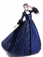 Blue Masked Ball Gothic Victorian Costume Dress