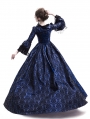 Blue Masked Ball Gothic Victorian Costume Dress