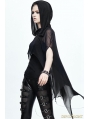 Black Gothic Bat Style Hooded Cape for Women