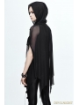 Black Gothic Bat Style Hooded Cape for Women