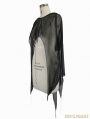 Black Gothic Bat Style Hooded Cape for Women